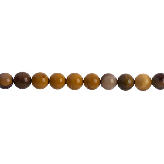 John Bead Earth&#x27;s Jewels Natural Stone Round Beads, 8mm